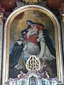 Brochenzell St Jakobus Chor Rosenkranzaltar Altarblatt.jpg