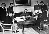 Latvian, German and Estonian ministers sign non-aggression treaties, 1939