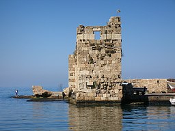 Ruiner av hamnen i Byblos