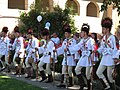 English: Căluşari dancers in Cristian, Sibiu