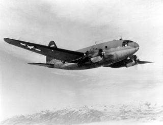 <span class="mw-page-title-main">Curtiss C-46 Commando</span> U.S. military transport aircraft with 2 piston engines, 1940