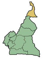 Położenie regionu Dalekiej Północy (Kamerun).