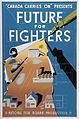 加拿大宣傳海報《加拿大堅持推動-戰士的未來》由戰時信息委員會提供