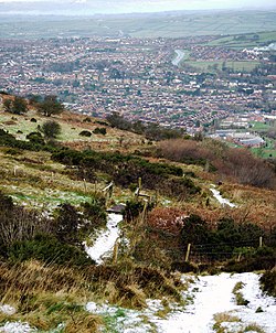 The Glengormley area of Newtownabbey from Cavehill