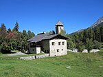 Ruins of the church and the hospice / Ruina baselgia e ospiz