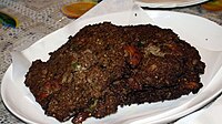 Chapli kebab minangka salah sawijining spesialisasi panganan Pakistan sing misuwur