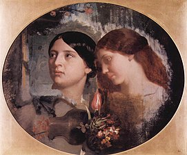 Deux Femmes avec bouquet (vers 1850), musée cantonal des Beaux-Arts de Lausanne.