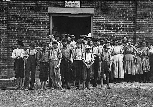 Part of the child work force at Tupelo Cotton Mills, 1911. Photograph by Lewis Hine.