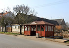 Čeština: Zasávka v Chrášťanech English: Bus stop in Chrášťany, Czech Republic.