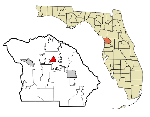 Citrus County Florida Incorporated and Unincorporated areas Beverly Hills Highlighted.svg