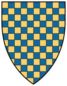 Arms of the de Warenne family Coa England Family Warren of Surrey.svg