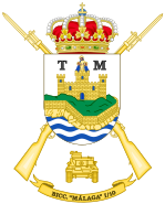 Coat of Arms of the 1st-10 Tank Infantry Battalion "Málaga" (BICC-I/10)