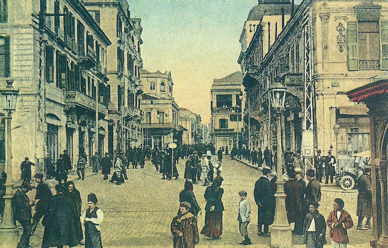 File:Coloured photograph of Eleftherias Square, Thessaloniki, in 1914.png