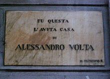 La casa natale di Alessandro Volta