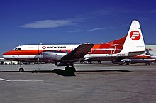 Convair 580 der Frontier Airlines, 1981