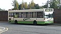 English: Countryliner DP41 (P725 RYL), a Dennis Dart SLF/Plaxton Pointer, in the bus stands outside the railway station in The Broadway, Woking, Surrey, laying over out of service. It was probably being used as a staff bus, rather than in service, as the blinds shown are for a route that runs no where near Woking.