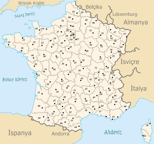 Fransa'nın Illeri: Fransa'nın illeri