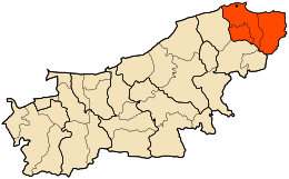 Distretto di Dellys – Mappa