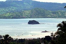 Pagadian Bay. Dao Dao Dako center; Dao Dao Gamay right foreground.