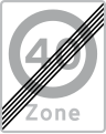 E69.4: End of zone with local speed limit