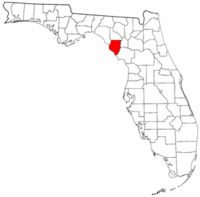 佛羅里達州迪克西縣地圖