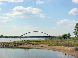 Dömitz'deki Elbe köprüsü