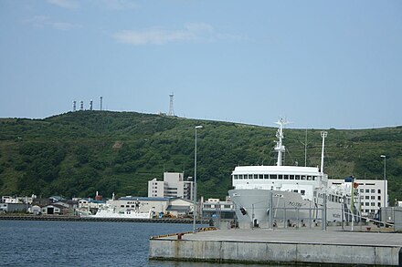 Eins Soya - the ferry servicing the Korsakov-Wakkanai route, in Wakkanai harbor