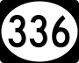 Mississippi Highway 336 marker