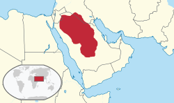 Jabal Shammar Emirliği 1873 Map.svg