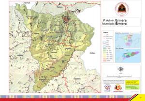 El Suco Leguimea se distribuye en tres territorios en el norte y centro de la oficina administrativa de Ermera.