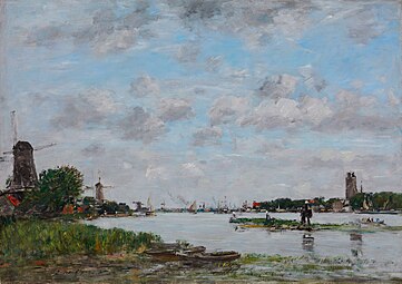 Dordrecht, la Meuse, 1884 Collection privée, Vente 2012.