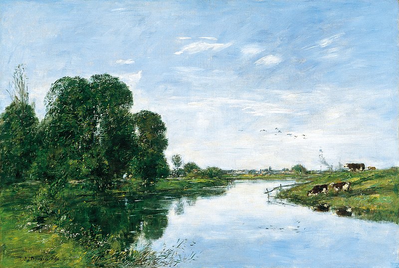 File:Eugène Boudin - La Touques à Saint-Arnoult.jpg