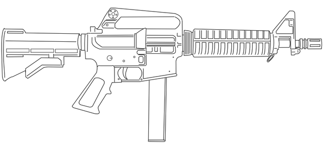 m16 coloring pages