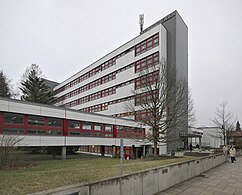 1970er-Jahre-Erweiterung der ehemaligen Pädagogischen Hochschule Berlin, heute Campus Lankwitz der FU Berlin, Fachbereich Geowissenschaften