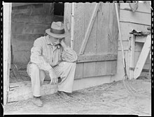 Farmer in despair over the depression in 1932. - NARA - 512819.jpg