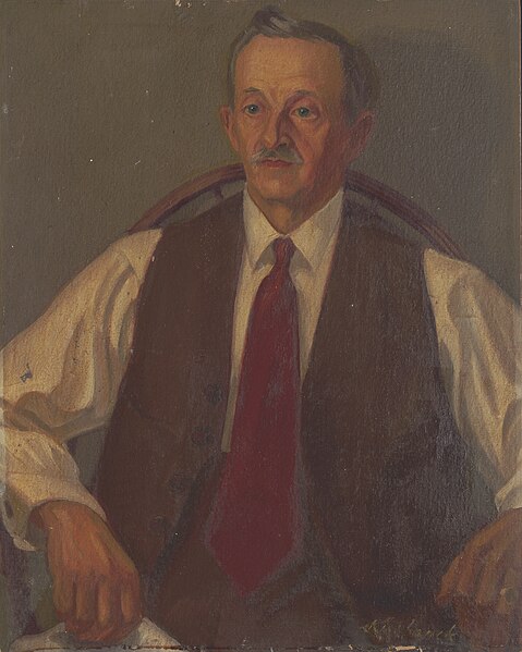 File:Father of the Artist (1942) a painting by James C. Kulhanek.jpg