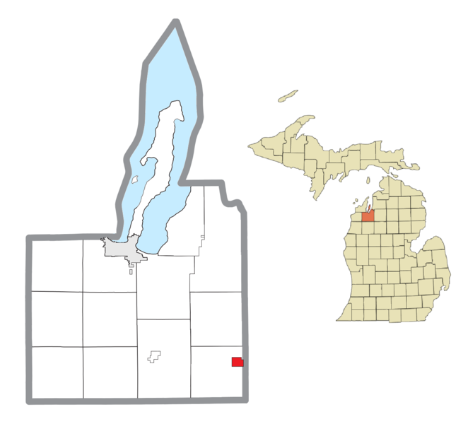 File:Fife Lake (village), MI location.png