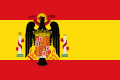 דגל ספרד תחת שלטון פרנקו 1945 - 1977.