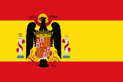 Bandera franquista utilizada en España entre 1945 y 1977