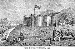 Fort Henry, formerly in Pennsylvania, now West Virginia, in 1777, at the time, Captain Samuel Mason was wounded and survived an ambush by Native Americans.  Most of the men in Captain Samuel Mason's Company perished during the attack.