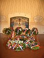 Interior of the Peace Memorial with wreaths commemorating the 200th anniversary