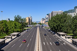 <span class="mw-page-title-main">Fuxing Road, Beijing</span> Road in western Beijing, China