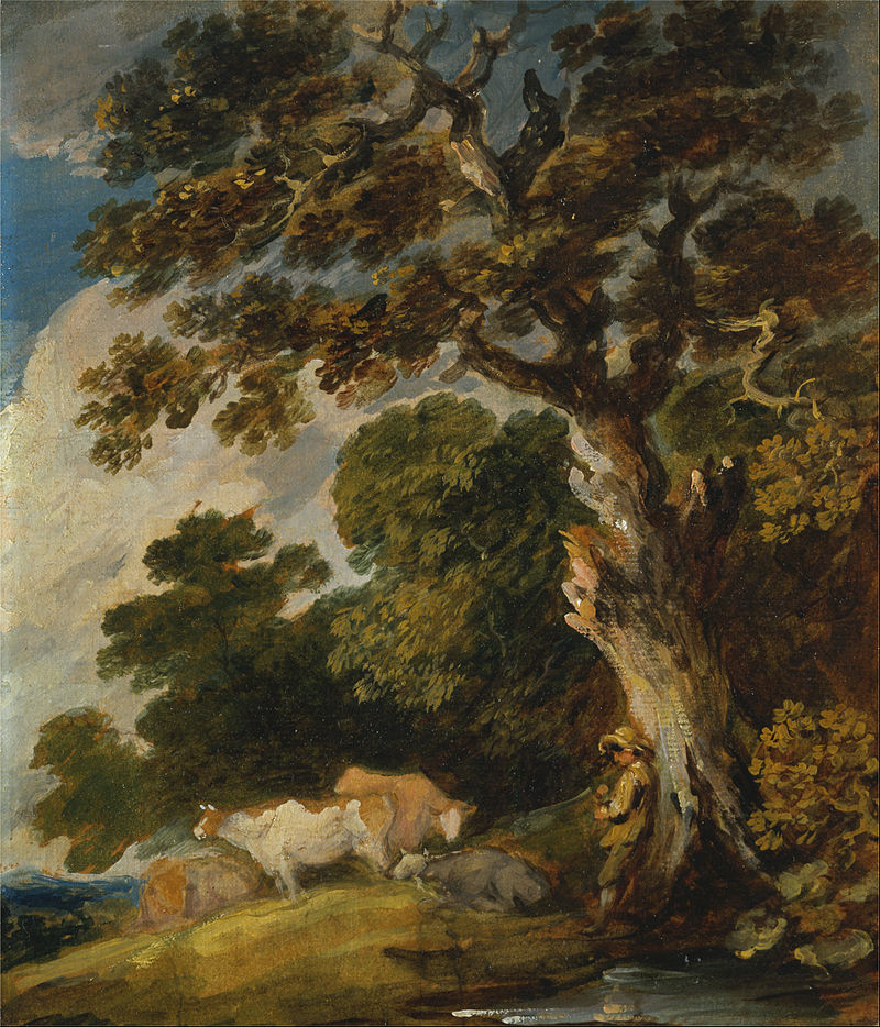 Gainsborough Dupont - A Wooded Landscape with Cattle and Herdsman - Google Art Project.jpg