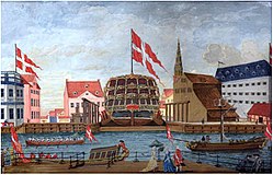 The Old Dry Dock Gammel Dok, Christianshavn, c. 1750.jpg
