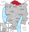 Location of the community Gilching in the Starnberg district