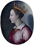 Миниатюра для Файл:Giovanna IV d'Aragona, dipinto funebre postumo sul baule contenente le sue spoglie. 01.jpg