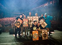 Gold record certification of the singles "Holland" and "Holz"