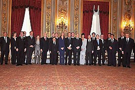 Правительство после присяги в резиденции президента Наполитано