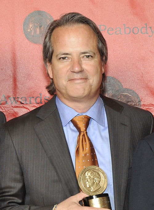 Yost with his Peabody Award