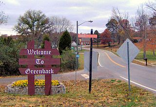 <span class="mw-page-title-main">Greenback, Tennessee</span> City in Tennessee, United States